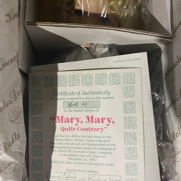 Knowle's Dolls- Mary Mary Quite Contrary - Picture 3 of 3